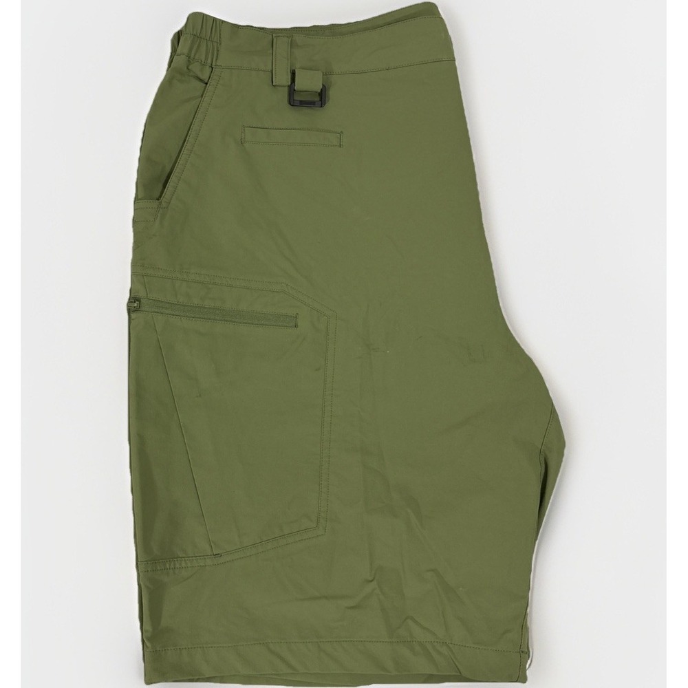 Shallowlulu Men's Cargo Hiking Shorts Green Quick Dry Performance Stretch‎ Sz 42